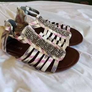 Lane Bryant Beaded Sandals Size 9 Wide